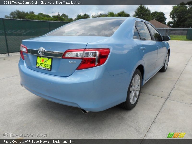 Clearwater Blue Metallic / Ash 2012 Toyota Camry XLE