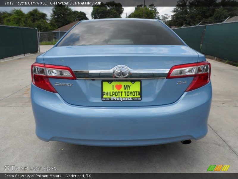 Clearwater Blue Metallic / Ash 2012 Toyota Camry XLE