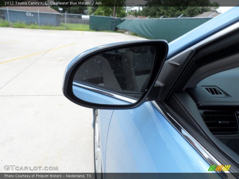 Clearwater Blue Metallic / Ash 2012 Toyota Camry XLE