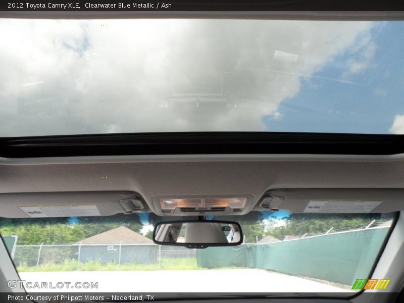 Clearwater Blue Metallic / Ash 2012 Toyota Camry XLE