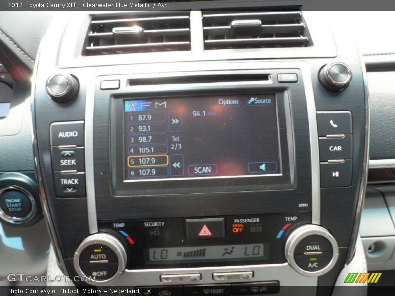 Audio System of 2012 Camry XLE