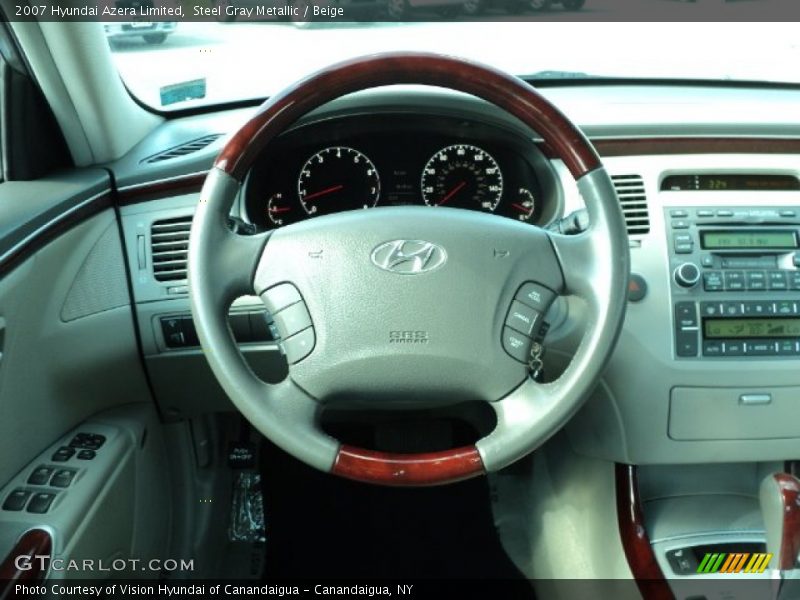 Steel Gray Metallic / Beige 2007 Hyundai Azera Limited