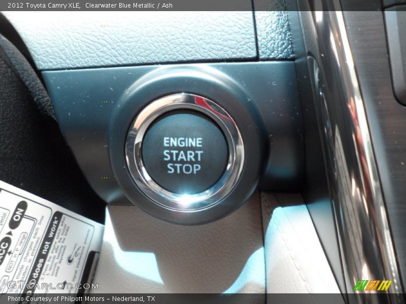 Clearwater Blue Metallic / Ash 2012 Toyota Camry XLE