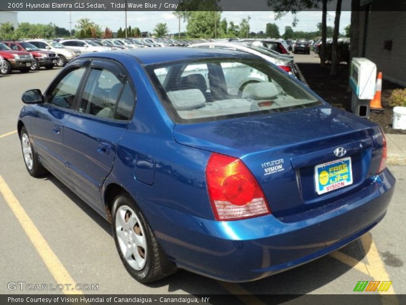 Tidal Wave Blue / Gray 2005 Hyundai Elantra GLS Sedan