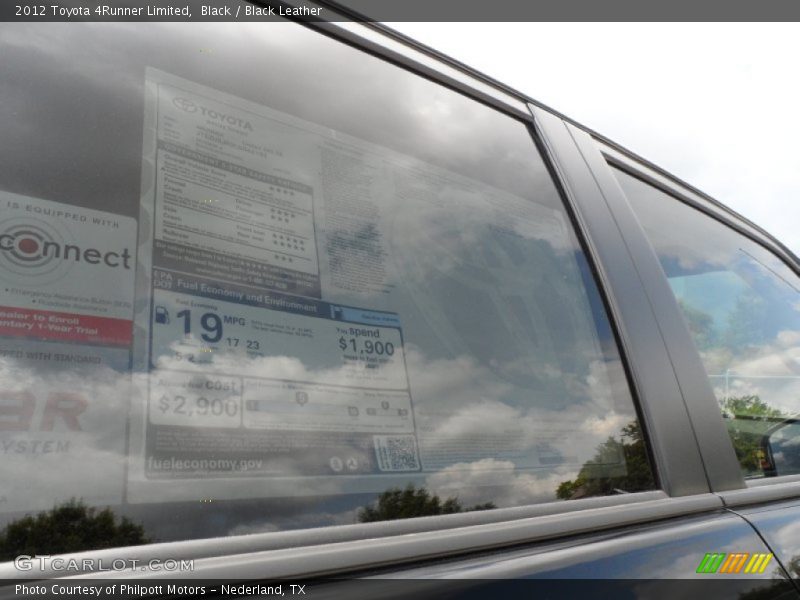 Black / Black Leather 2012 Toyota 4Runner Limited