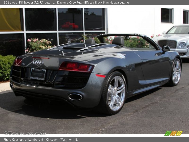 Daytona Grey Pearl Effect / Black Fine Nappa Leather 2011 Audi R8 Spyder 5.2 FSI quattro
