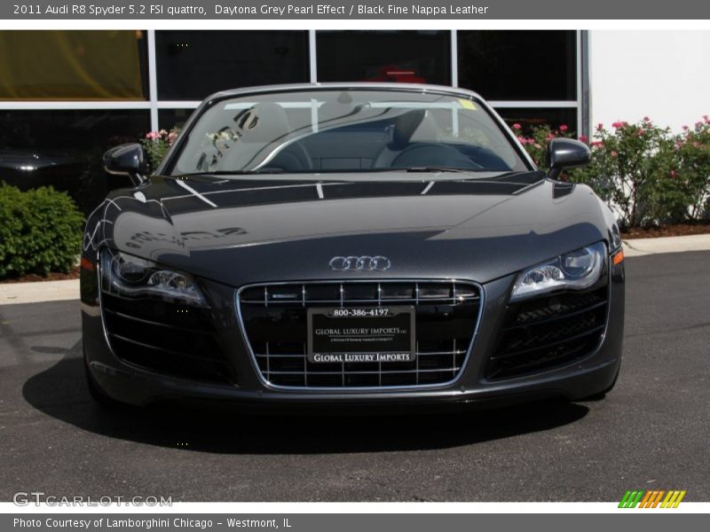 Daytona Grey Pearl Effect / Black Fine Nappa Leather 2011 Audi R8 Spyder 5.2 FSI quattro
