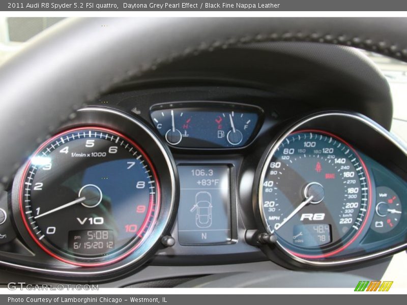  2011 R8 Spyder 5.2 FSI quattro Spyder 5.2 FSI quattro Gauges