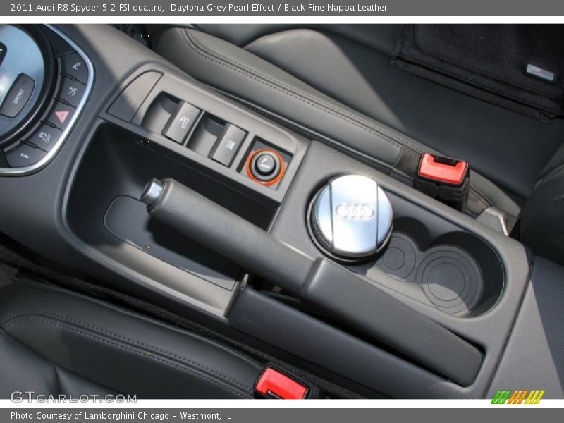 Daytona Grey Pearl Effect / Black Fine Nappa Leather 2011 Audi R8 Spyder 5.2 FSI quattro