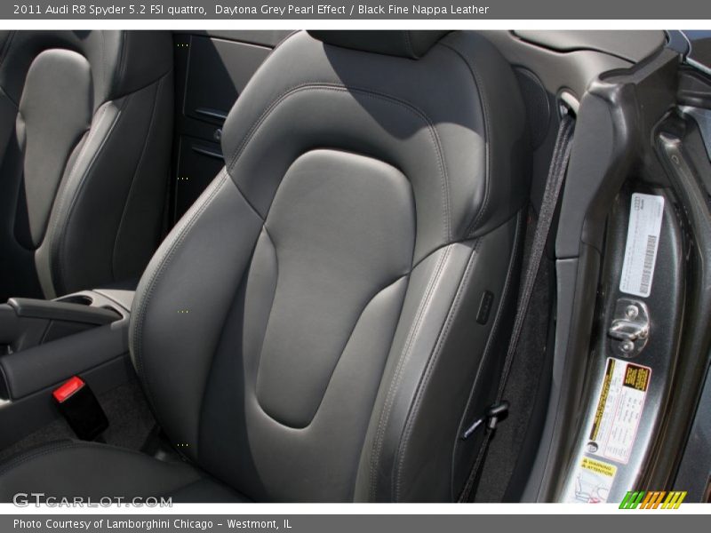 Daytona Grey Pearl Effect / Black Fine Nappa Leather 2011 Audi R8 Spyder 5.2 FSI quattro