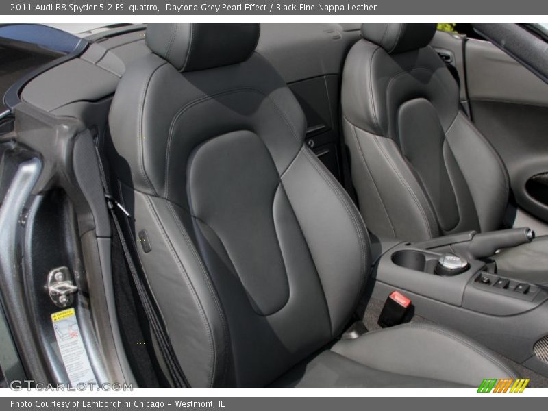 Daytona Grey Pearl Effect / Black Fine Nappa Leather 2011 Audi R8 Spyder 5.2 FSI quattro