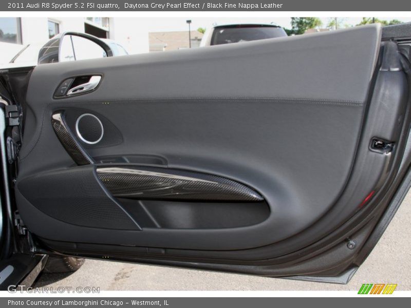Daytona Grey Pearl Effect / Black Fine Nappa Leather 2011 Audi R8 Spyder 5.2 FSI quattro