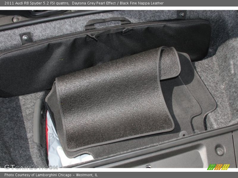 Daytona Grey Pearl Effect / Black Fine Nappa Leather 2011 Audi R8 Spyder 5.2 FSI quattro