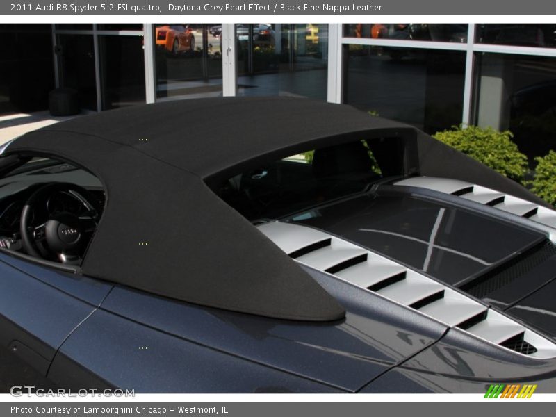 Daytona Grey Pearl Effect / Black Fine Nappa Leather 2011 Audi R8 Spyder 5.2 FSI quattro