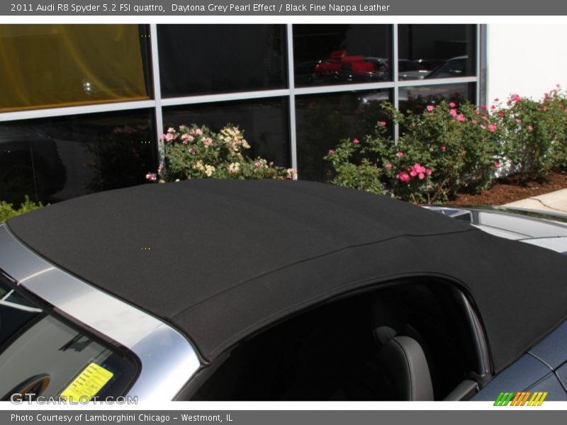 Daytona Grey Pearl Effect / Black Fine Nappa Leather 2011 Audi R8 Spyder 5.2 FSI quattro