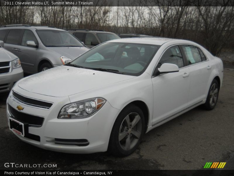 Summit White / Titanium 2011 Chevrolet Malibu LT