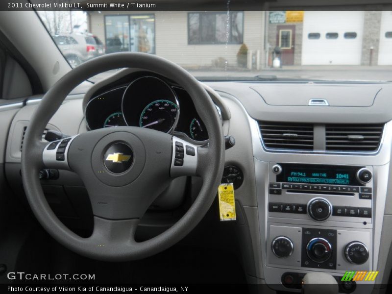Summit White / Titanium 2011 Chevrolet Malibu LT