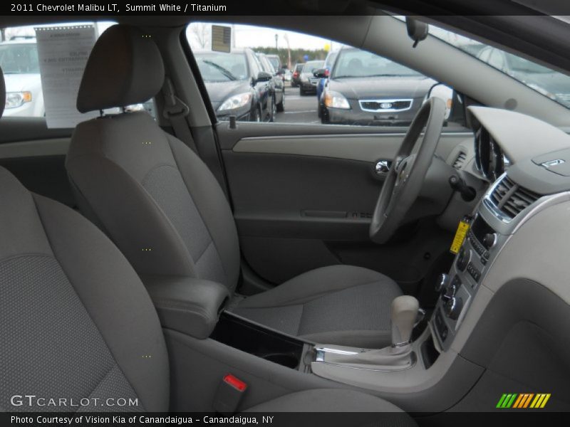 Summit White / Titanium 2011 Chevrolet Malibu LT