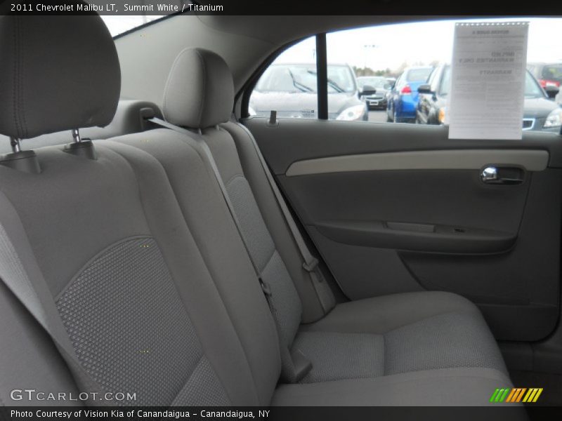 Summit White / Titanium 2011 Chevrolet Malibu LT