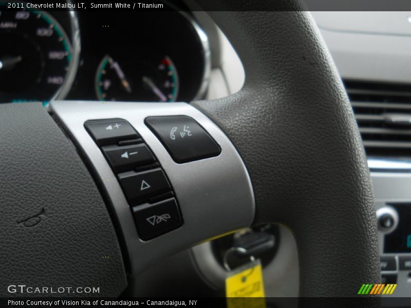 Summit White / Titanium 2011 Chevrolet Malibu LT