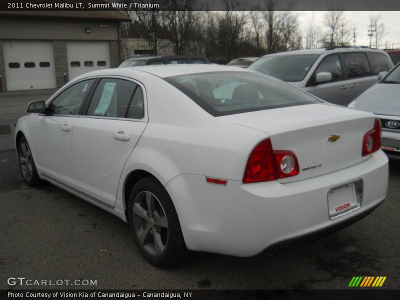 Summit White / Titanium 2011 Chevrolet Malibu LT