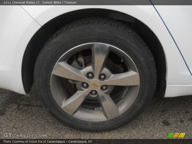 Summit White / Titanium 2011 Chevrolet Malibu LT