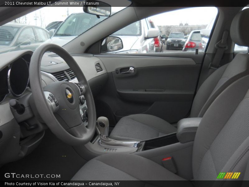 Summit White / Titanium 2011 Chevrolet Malibu LT