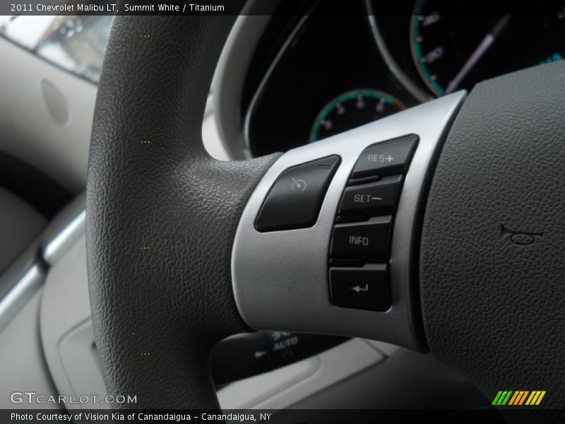Summit White / Titanium 2011 Chevrolet Malibu LT
