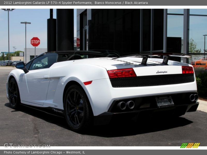 Bianco Monocerus / Black Alcantara 2012 Lamborghini Gallardo LP 570-4 Spyder Performante