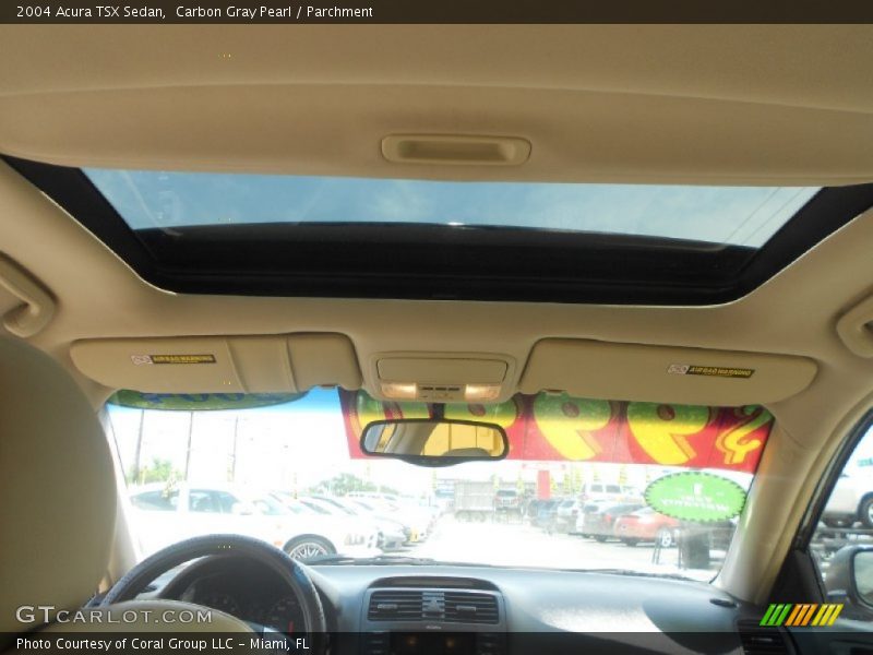 Carbon Gray Pearl / Parchment 2004 Acura TSX Sedan