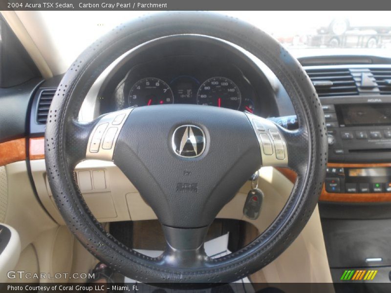 Carbon Gray Pearl / Parchment 2004 Acura TSX Sedan