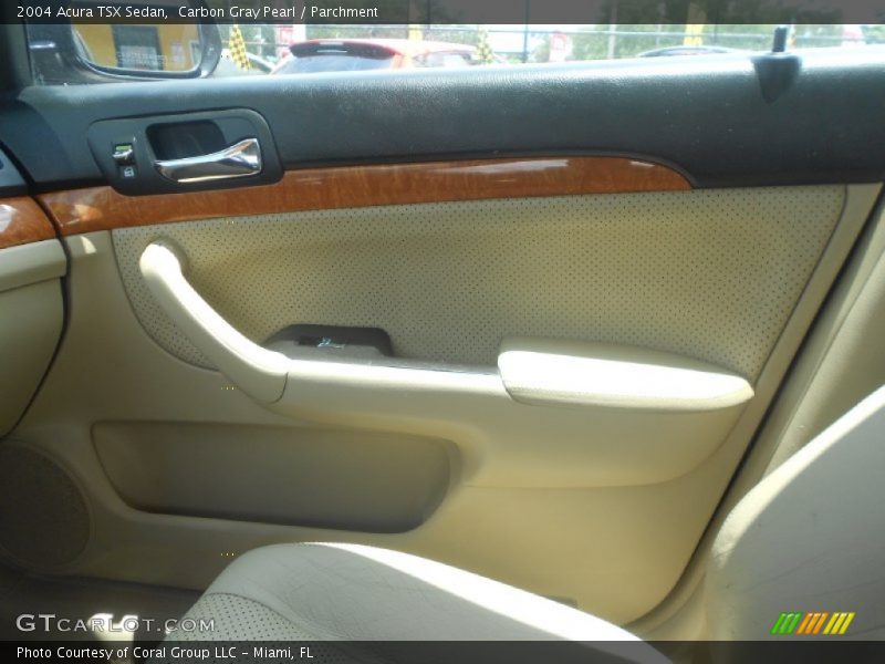 Carbon Gray Pearl / Parchment 2004 Acura TSX Sedan
