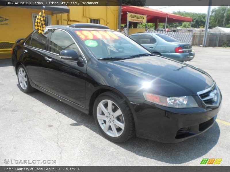 Carbon Gray Pearl / Parchment 2004 Acura TSX Sedan