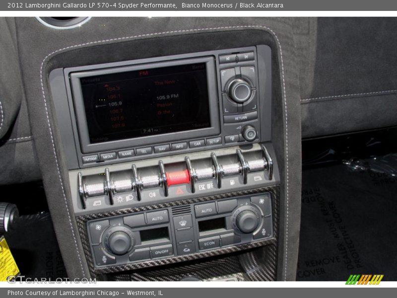 Controls of 2012 Gallardo LP 570-4 Spyder Performante