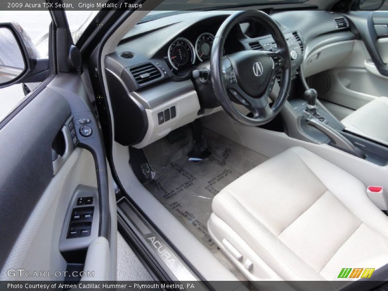 Grigio Metallic / Taupe 2009 Acura TSX Sedan