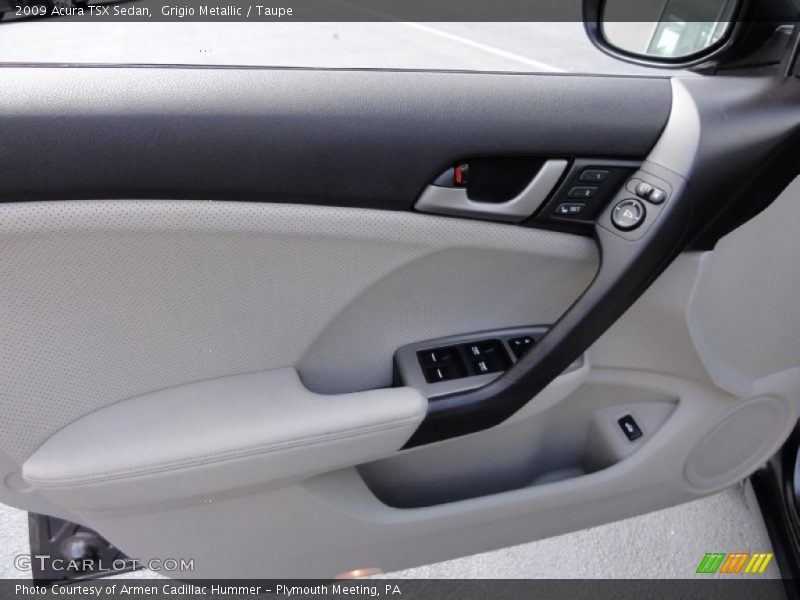 Grigio Metallic / Taupe 2009 Acura TSX Sedan