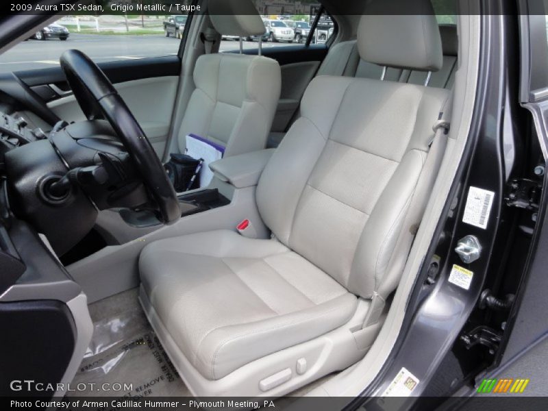 Grigio Metallic / Taupe 2009 Acura TSX Sedan