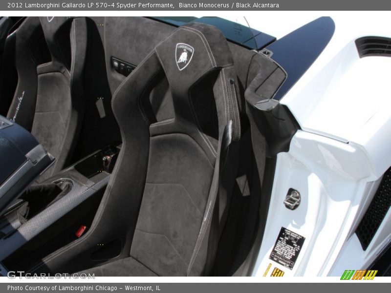 Front Seat of 2012 Gallardo LP 570-4 Spyder Performante