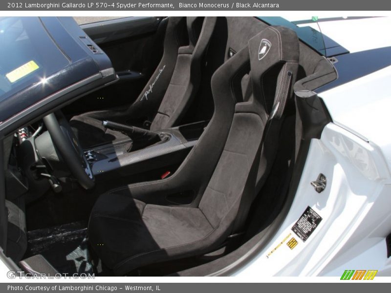  2012 Gallardo LP 570-4 Spyder Performante Black Alcantara Interior