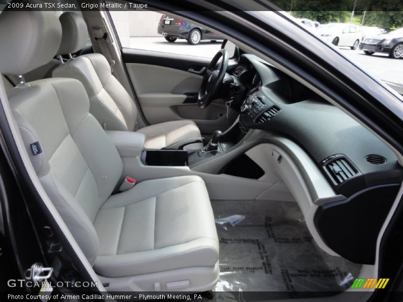 Grigio Metallic / Taupe 2009 Acura TSX Sedan
