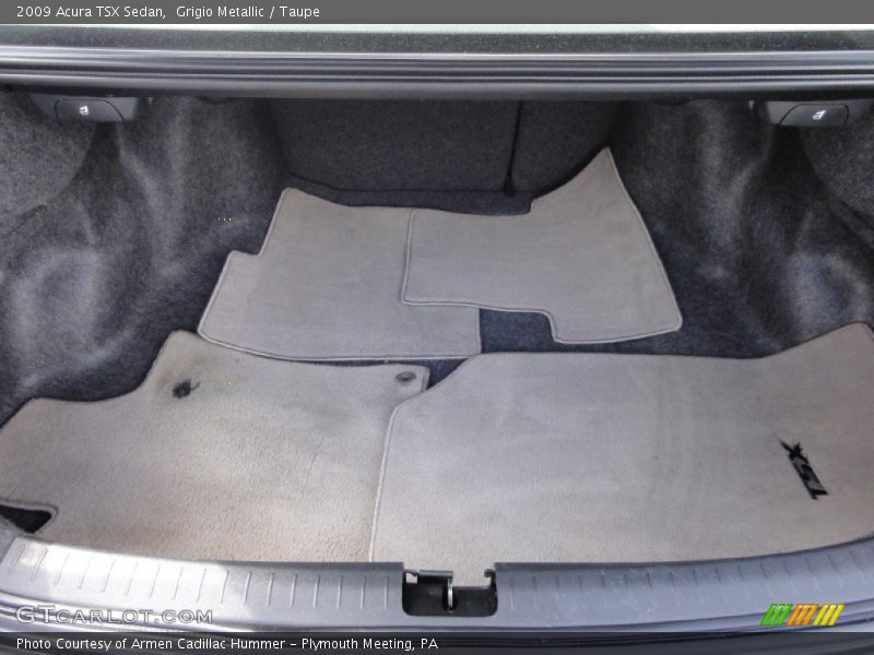 Grigio Metallic / Taupe 2009 Acura TSX Sedan