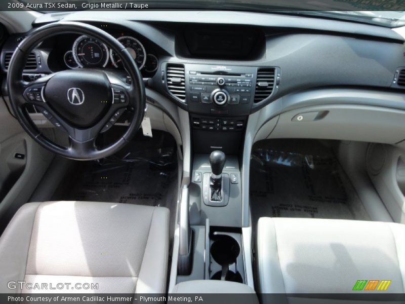 Grigio Metallic / Taupe 2009 Acura TSX Sedan
