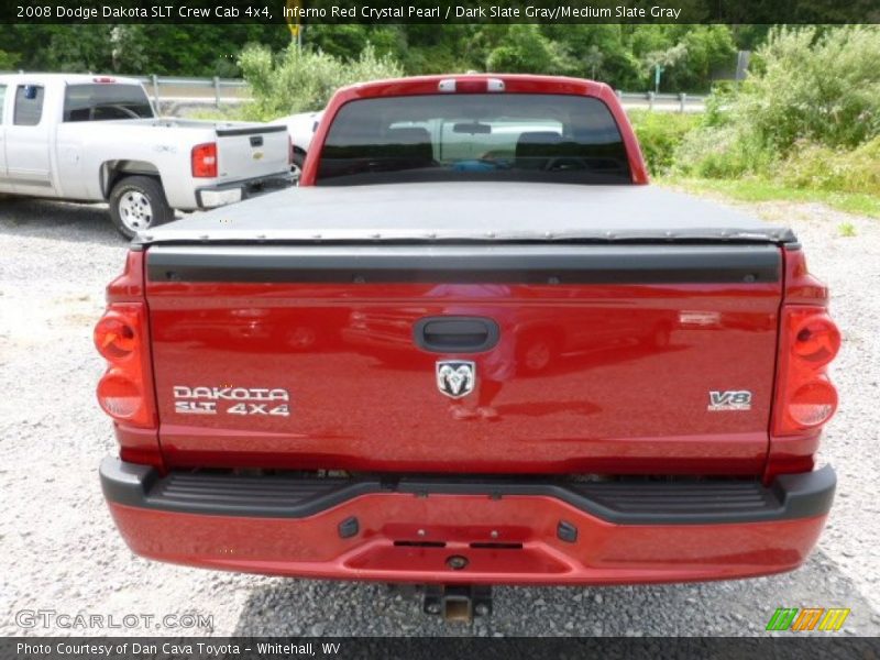 Inferno Red Crystal Pearl / Dark Slate Gray/Medium Slate Gray 2008 Dodge Dakota SLT Crew Cab 4x4