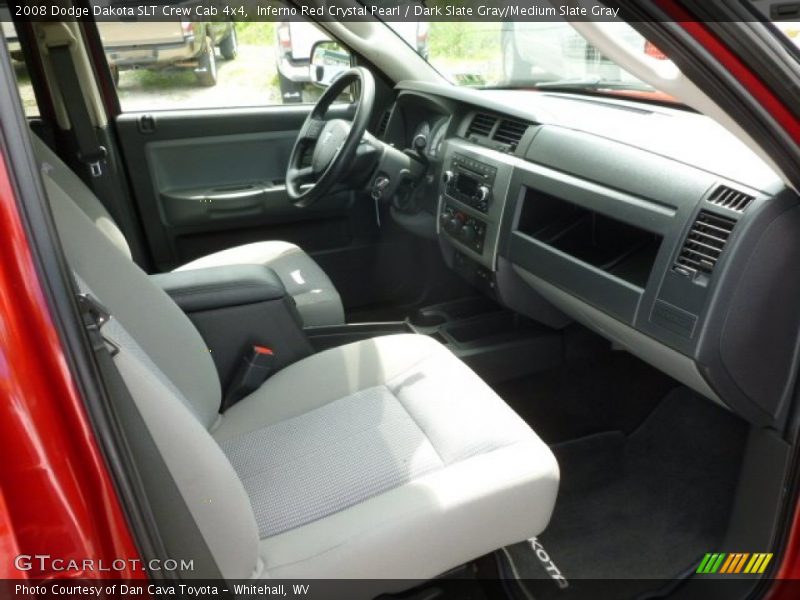 Inferno Red Crystal Pearl / Dark Slate Gray/Medium Slate Gray 2008 Dodge Dakota SLT Crew Cab 4x4