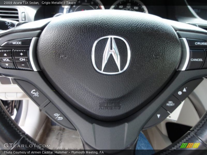 Grigio Metallic / Taupe 2009 Acura TSX Sedan