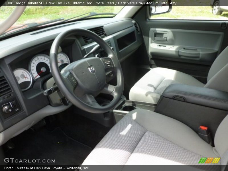 Inferno Red Crystal Pearl / Dark Slate Gray/Medium Slate Gray 2008 Dodge Dakota SLT Crew Cab 4x4