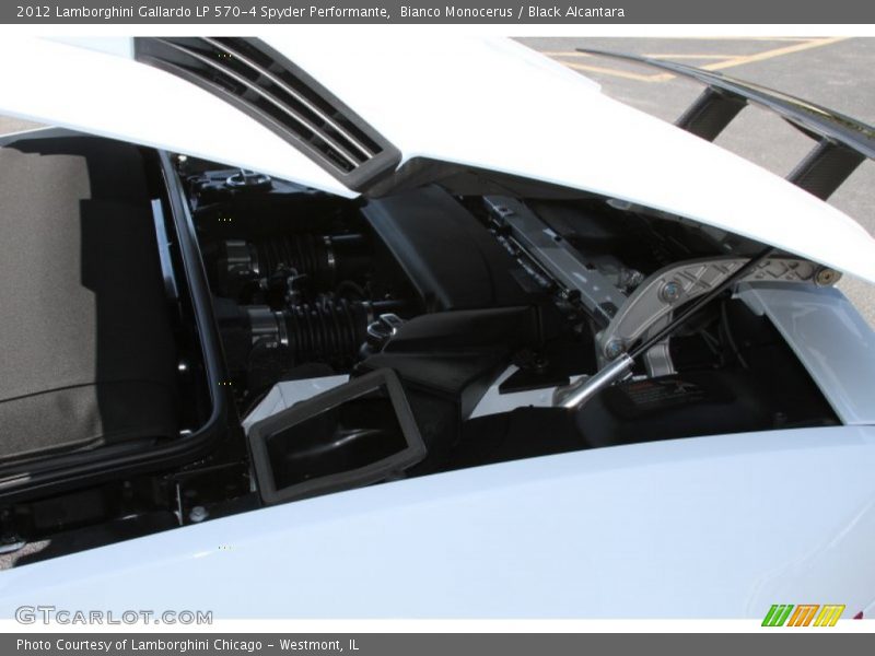 Bianco Monocerus / Black Alcantara 2012 Lamborghini Gallardo LP 570-4 Spyder Performante