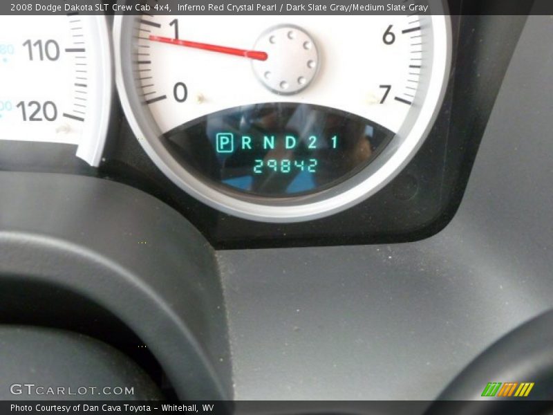 Inferno Red Crystal Pearl / Dark Slate Gray/Medium Slate Gray 2008 Dodge Dakota SLT Crew Cab 4x4