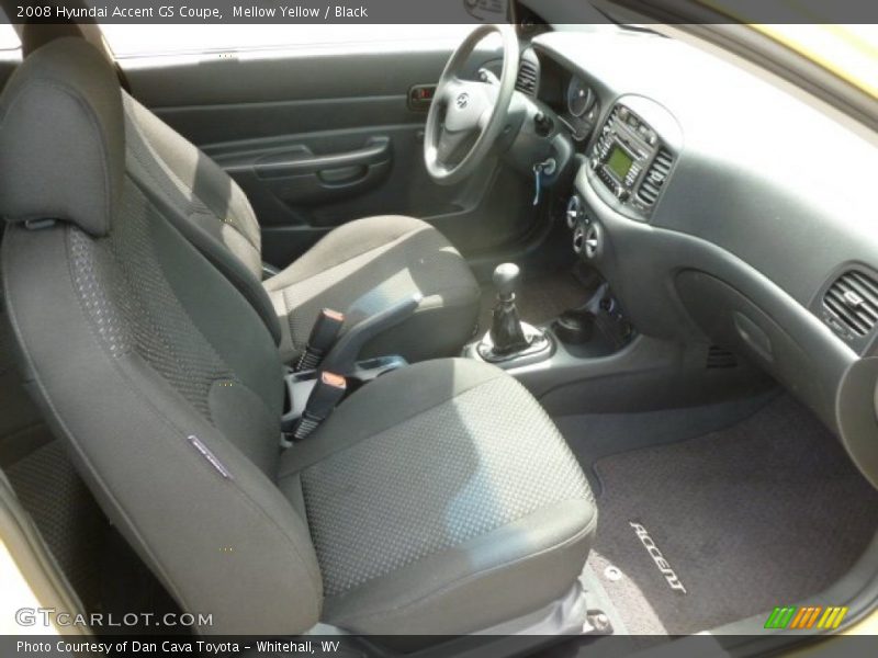  2008 Accent GS Coupe Black Interior