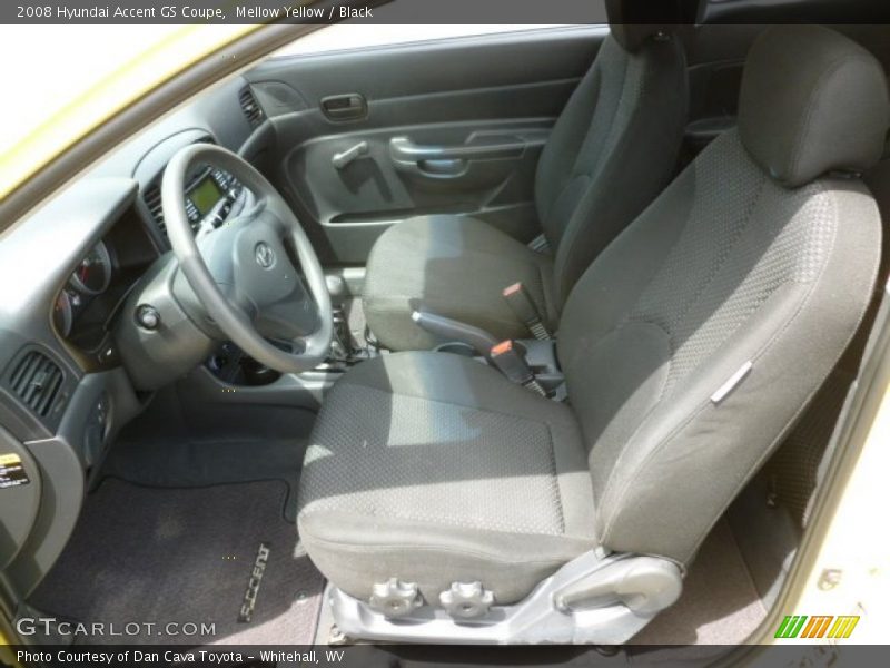 Front Seat of 2008 Accent GS Coupe